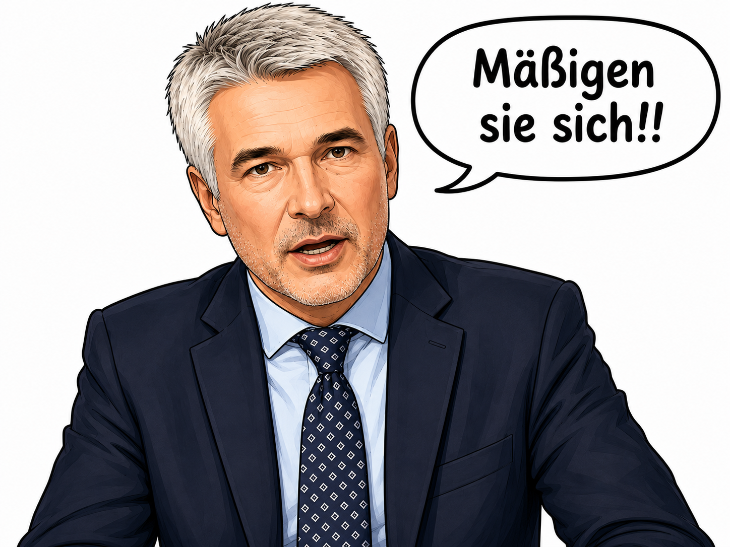 Maskottchen mahnt: Mäßigen sie sich!
